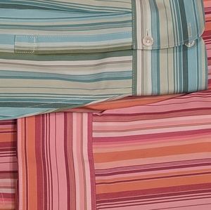 (EB#1) Eddie Bauer set of 2 women's wrinkle resistant size large blouses